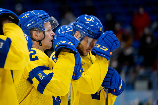 Max Friberg of Sweden looks dejected