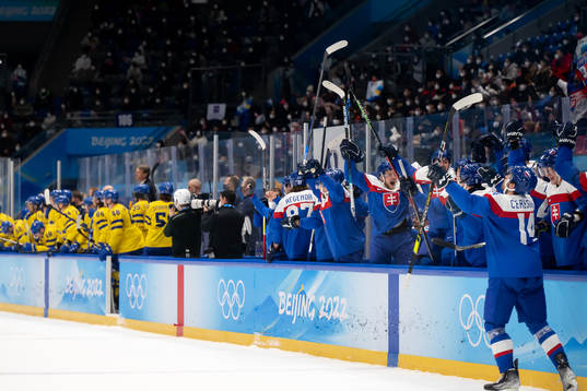 The players of Slovakia celebrate
