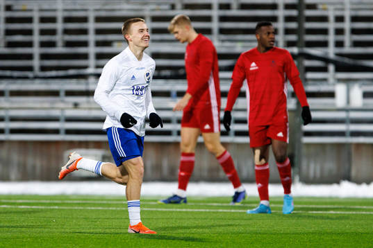 IFK Norrköpings Jacob Ortmark jublar
