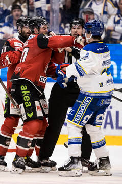 Malmö Redhawks Lance Bouma och Leksands Linus Andersson