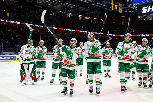 Rögles spelare jublar