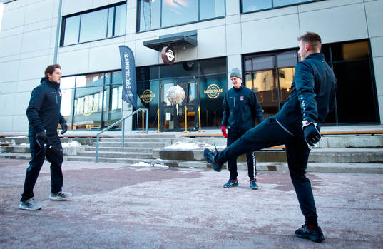 Örebros Nick Halloran, Oliver Eklind och Gustav Backström