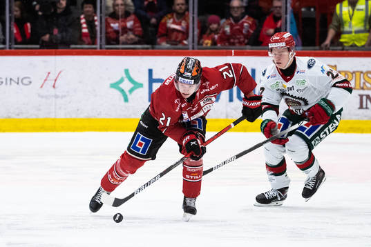 Örebros Linus Öberg och Frölundas Teodor Niederbach
