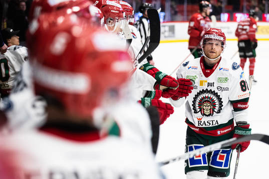Frölundas Ryan Lasch jublar