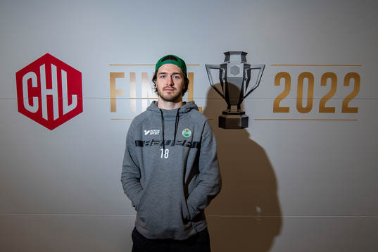 Dennis Everberg of Rögle poses for portrait