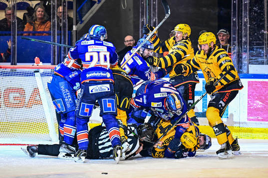 Bråk mellan Växjös och Skellefteås spelare