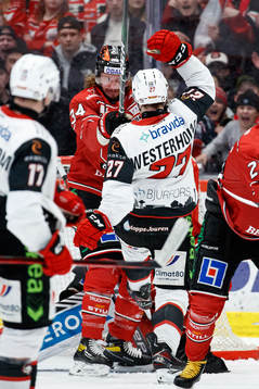 Örebros Gustav Stjernberg och Malmö Redhawks Ponthus