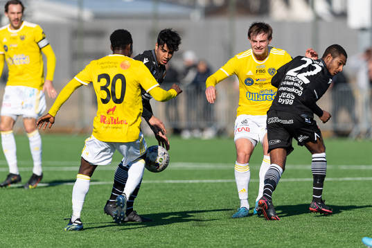 Falkenbergs Linus Dahl och Godwin Aguda