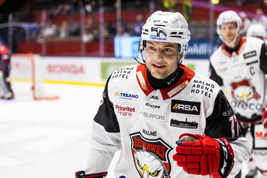 Malmö Redhawks Pathrik Westerholm jublar