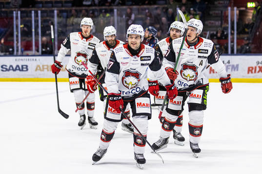Malmö Redhawks Pathrik Westerholm jublar