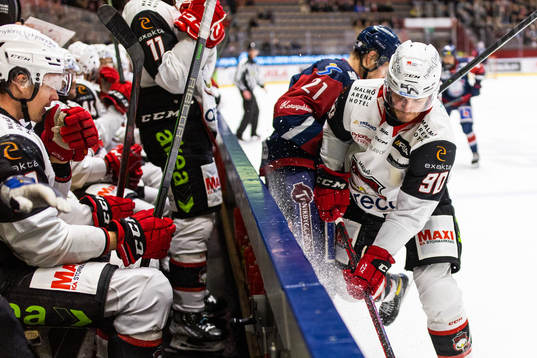 Linköpings Christoffer Ehn och Malmö Redhawks Lance Bouma