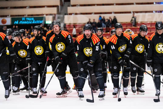 Brynäs spelare jublar