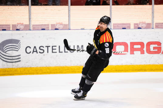 Brynäs Anton Rödin jublar