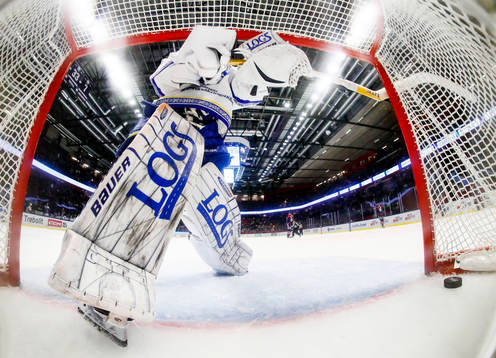 Leksands målvakt Kasimir Kaskisuo deppar