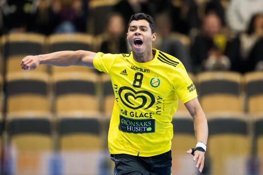 Sävehofs Kelvin Roberts jublar