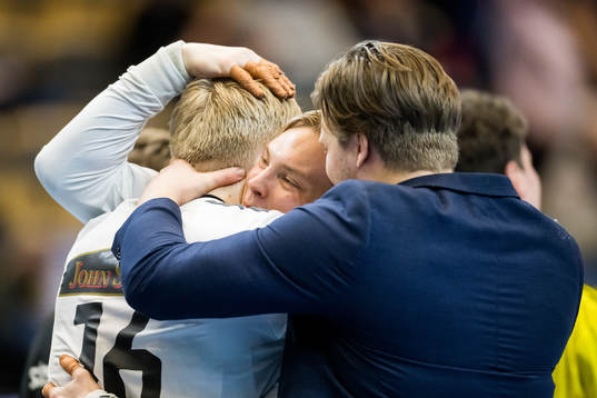 Sävehofs målvakt Bertram Obling, målvakt Simon Möller