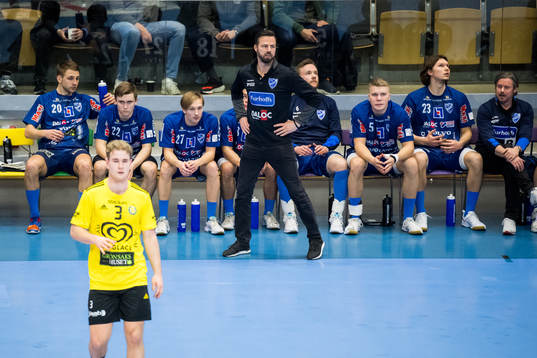 Skövdes tränare Henrik Signell