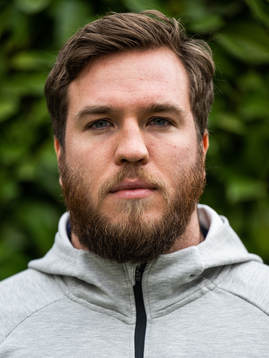 Wictor Petersson of the Swedish athletics team poses for a