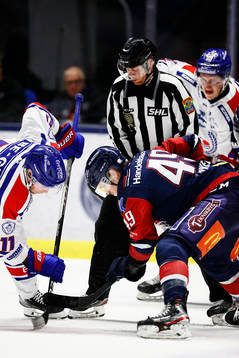 Domare Johan Löfgren som gör sin sista SHL-match