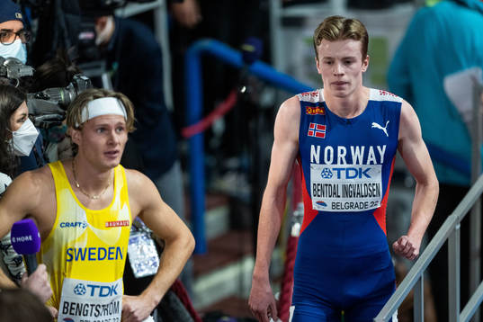 Håvard Bentdal Ingvaldsen of Norway looks dejected