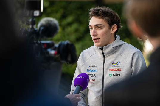 Armand Duplantis of the Swedish athletics team is