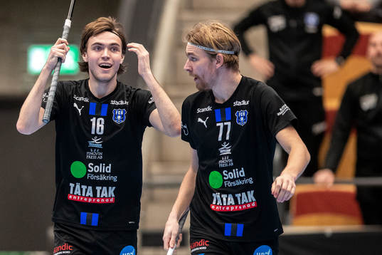 Helsingborgs Fredi Petersson och Linus Malmström deppar