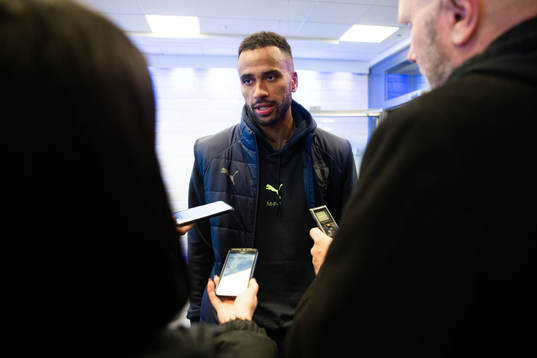 Malmö FFs Isaac Kiese Thelin i mixad zon