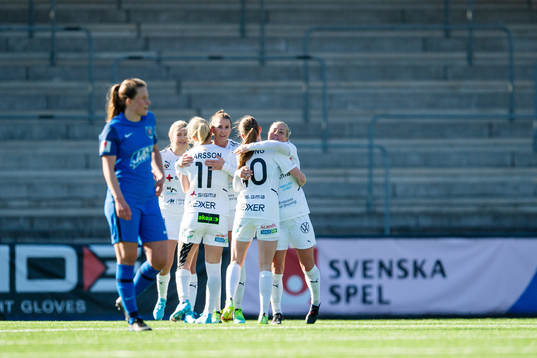 Rosengårds spelare jublar
