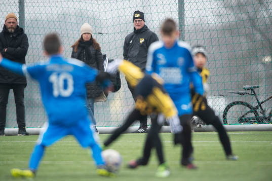 i träningsmatchen för pojkar födda 2011 mellan IFK