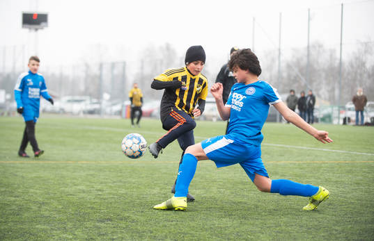 i träningsmatchen för pojkar födda 2011 mellan IFK