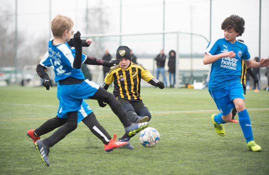 i träningsmatchen för pojkar födda 2011 mellan IFK
