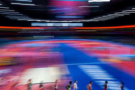 Marc Scott of Great Britain compete in men’s 3000 meter
