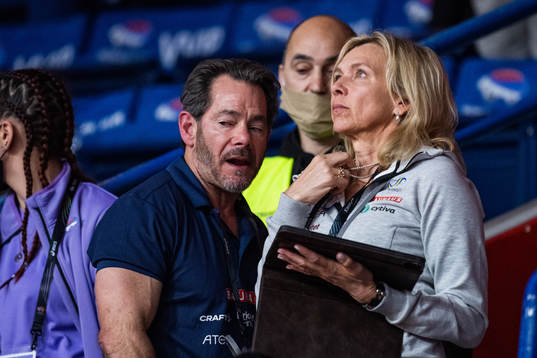 Greg Duplantis and Helena Duplantis ahead his son’s,