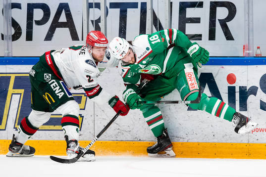 Frölundas Christian Folin och Rögles Dennis Everberg
