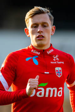 Marcus Holmgren Pedersen of the Norwegian national football