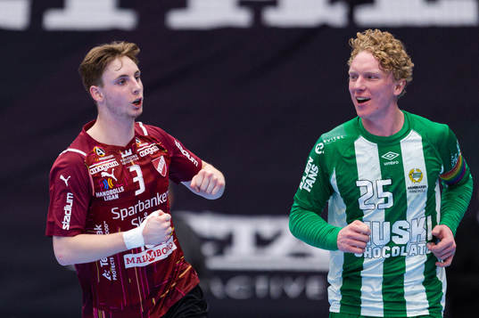 Lugis Isak Persson och Hammarbys Gustav Davidsson