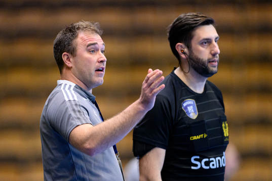 Sävehofs tränare Michael Apelgren reagerar