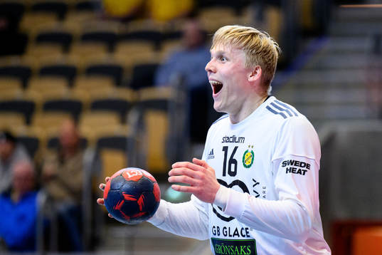 Sävehofs målvakt Bertram Obling reagerar