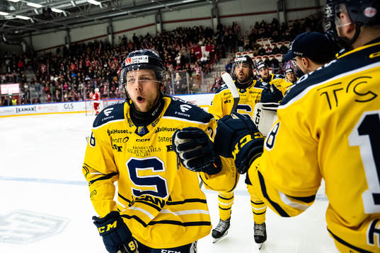 Södertäljes Emil Alba  jublar