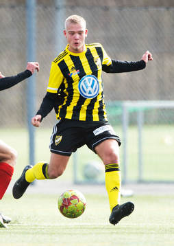 IFK Hässleholms Olle Kjellman Olblad i träningsmatchen