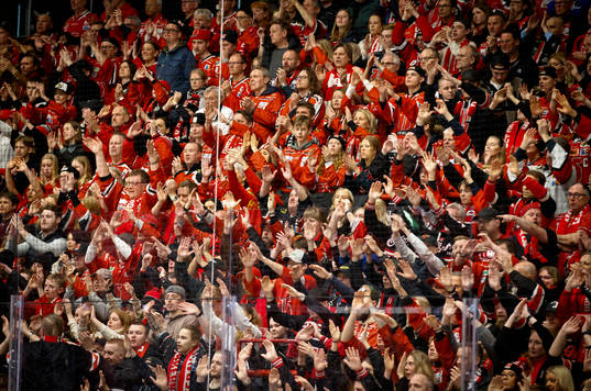 under åttondelsfinal två i SHL mellan Örebro och Brynäs