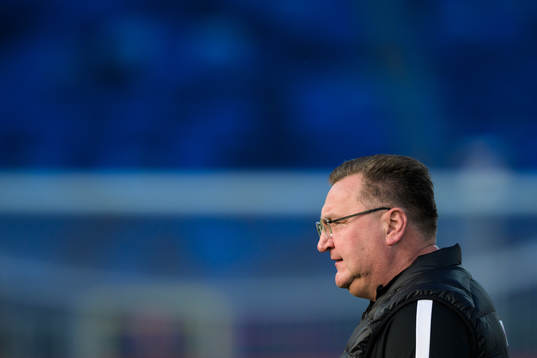 Head coach Czeslaw Michniewicz of the Polish national
