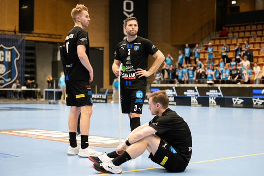 Helsingborgs Fredrik Azelius och Kristoffer Fält deppar