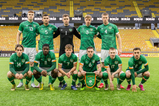 The starting eleven of Ireland