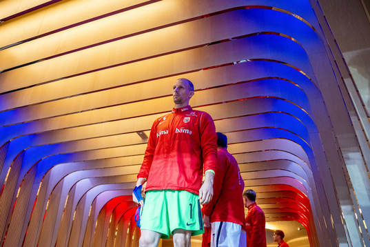 Goalkeeper André Hansen of Norway