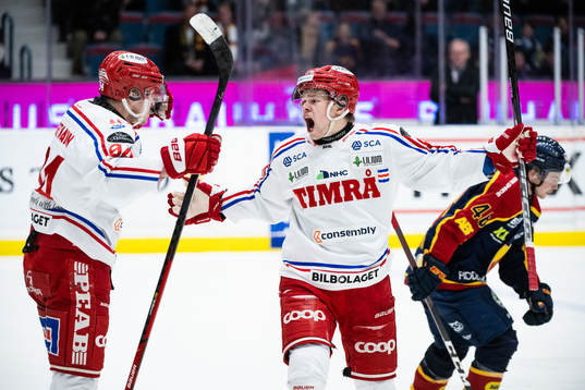 Timrås Filip Westerlund jublar