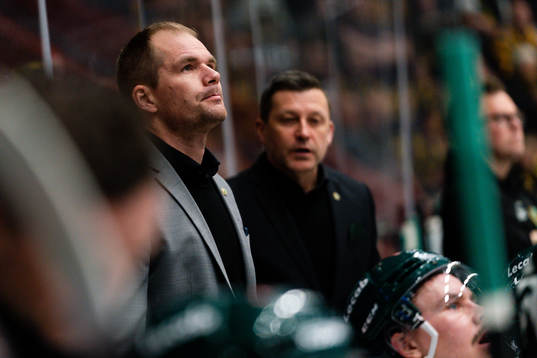 Färjestads tränare Tomas Mitell