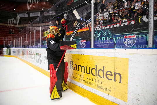 Brynäs målvakt Ellen Jonsson jublar