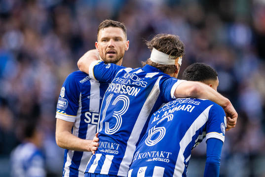 IFK Göteborgs Marcus Berg, Gustav Svensson och Amir