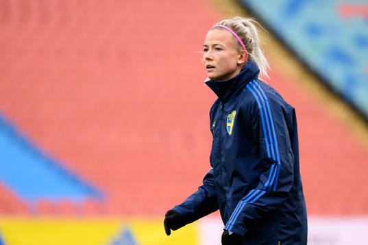 Hanna Glas of the Swedish women's national football team